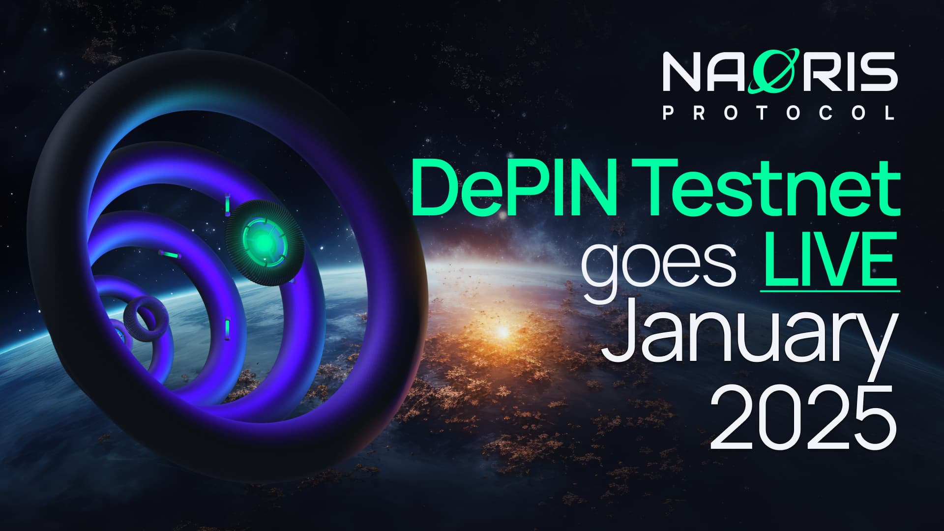 ⚡Naoris Protocol DePIN Testnet goes Live January 2025⚡